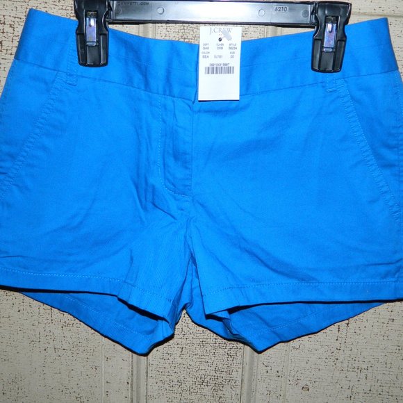 J. Crew Pants - J. Crew Chino Broken In Shorts Sea Blue Sz 00 (K-16)